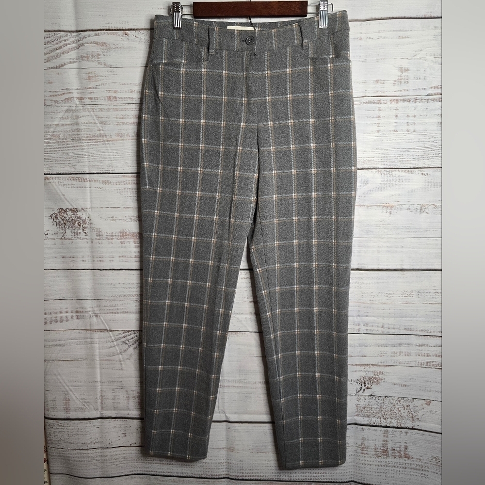Talbots Women‎ Size 6 Checkered Ankle Dress Pants With Pockets